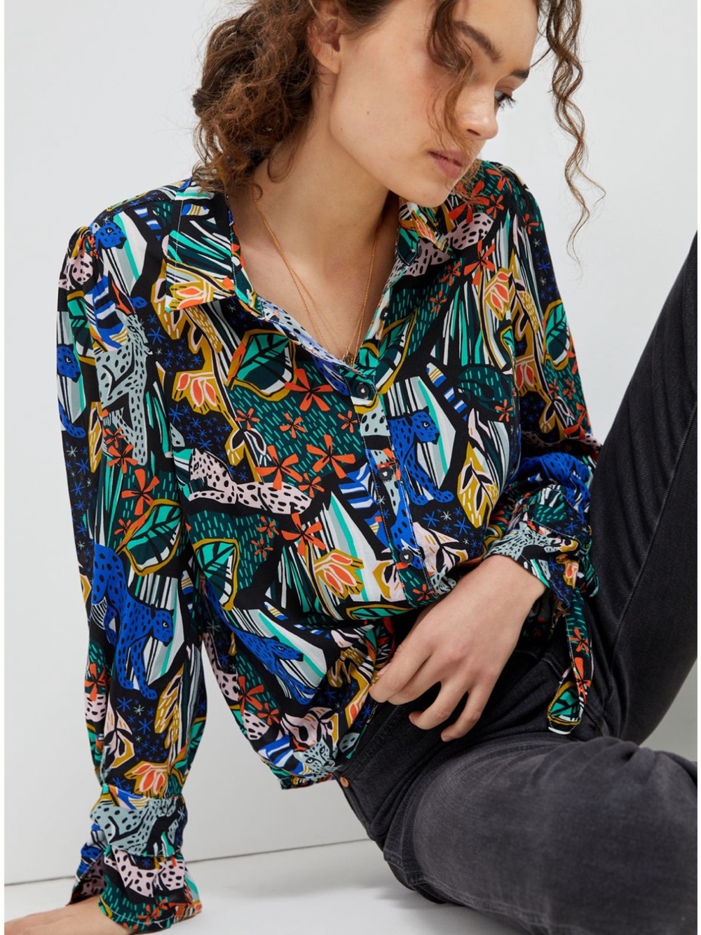 Anthropologie Maeve Masha Volnova Carmiel Buttondown Size 00